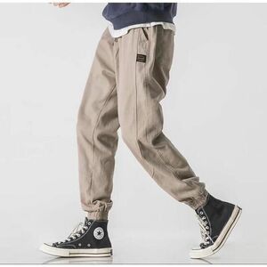  military jogger pants unisex beige L size new goods unused 