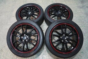 新品ホイール 中古タイヤ SET 215/45R17 215/45-17 TOYO CROSS SPEED クロススピード CR6 17 5H100 7J+45 プリウス ウィッシュ CT 86