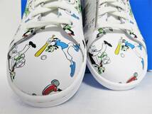 送料無料 新品 adidas STAN SMITH GOOFY 27 ホワイト 天然皮革 Disney アディダス スタンスミス グーフィー ディズニー FZ0061_画像6