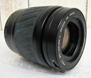 レトロ 当時物 RETRO LENS MINOLTA ミノルタ カメラレンズ 一眼レフ用 ズームレンズ AF ZOOM F4.5-5.6 / 80-200mm リアキャップ付 