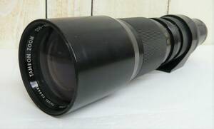 レトロ 当時物 RETRO LENS TAMRON タムロン カメラレンズ 一眼レフ用 単焦点レンズ 望遠 TAMRON ZOOM F6.3 / 200-400mm Made in japan 