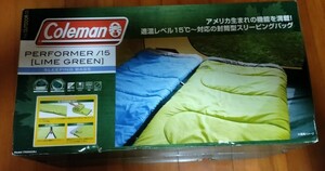 COLEMAN （コールマン） キャンプ用品 スリーピングバッグ 寝袋 封筒型 パフォーマー/15 ライムグリーン