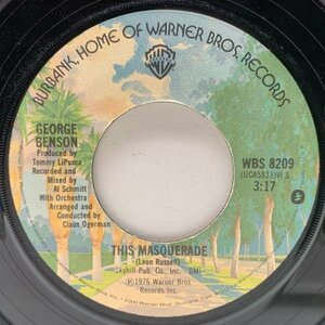 【最高のグッドメロウ】美盤!! 7インチ USオリジナル GEORGE BENSON Lady / This Masquerade ('76 Warner) ジョージ・ベンソン 45RPM.