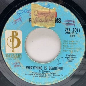 【クリスチャン・ソフトロック】USオリジナル 7インチ RAY STEVENS Everything Is Beautiful ('70 Barnaby) みんなビューティフル 45RPM.