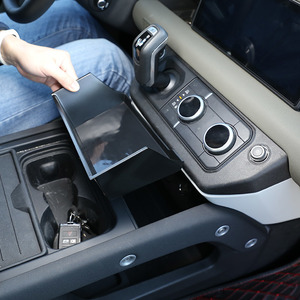 新品 ランドローバーディフェンダー 中央収納ボックス カー ブラック 電話用 ABS 110 20-22 内装 ドレスアップ 高品質