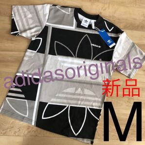 ☆新品☆adidas アディダスオリジナルス メンズコットンビックロゴ Tシャツ Mサイズ