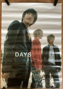 KK-3286■送料無料■DAYS サイン入り バンド 3人組 音楽 歌手 男性 ポスター 印刷物 レトロ アンティーク/くSUら