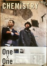 KK-3610■送料無料■CHEMISTRY One×One 音楽 歌手 男性 2人組 2004年 ポスター CD 印刷物 レトロ アンティーク/くSUら_画像1