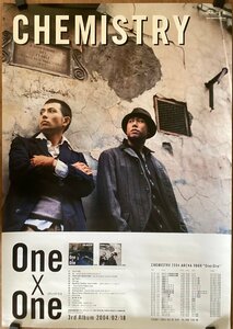 KK-3610■送料無料■CHEMISTRY One×One 音楽 歌手 男性 2人組 2004年 ポスター CD 印刷物 レトロ アンティーク/くSUら