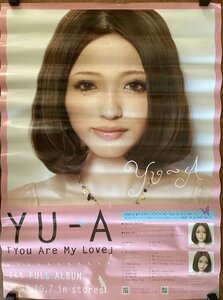 KK-3636■送料無料■YU-A You Are My Love 音楽 歌手 女性 美人 美女 2009年 ポスター CD 印刷物 レトロ アンティーク●破れあり/くSUら