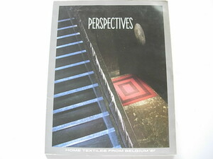 洋書　PERSPECTIVES　HOME TEXTILES FROM BELGIUM 1987　ベルギーのテキスタイルデザイン　MARC VAN HOE　英語