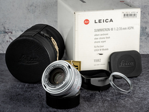  finest quality beautiful goods *SUMMICRON-M 1:2/35 ASPH. E39( Leica z micro n35mm f2.0) origin box attaching * free shipping * work example equipped 