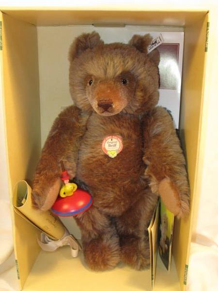 送料無料 シュタイフ/Steiff☆1996年限定☆「木製のコマを持った シュタイフ社