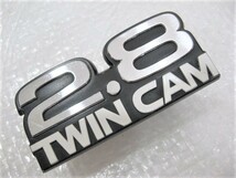 ★希少 トヨタ クラウン 2.8 TWIN CAM CROWN 120系? 2.8ツインカム MS120? フロントグリルエンブレム 1点 旧車 中古_画像1