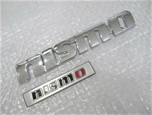 ★希少 ニスモ NISMO エンブレム 2点 取付車種不明 旧車 中古_画像2