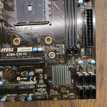 MZ-976 激安 マザーボード msi A78M-E35 V2 SOCKET FM2b BIOS立ち上がり確認済み ジャンク_画像4