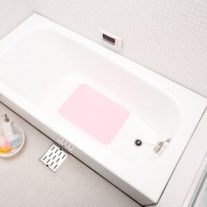 ウェルファン お風呂用すべり止めマット トライタッチ ピンク Mサイズ