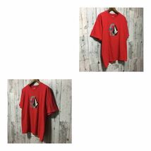 希少 90's ボルコム VOLCOM ロゴ プリント メンズ 半袖 Tシャツ Lサイズ 赤 ヴィンテージ USA 古着_画像6