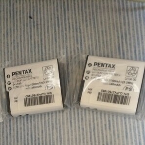 pentax ペンタックス　D-LI122 純正 2個セットD-LI68互換 デジカメ用バッテリー