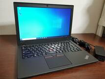 415 良品 Lenovo ThinkPad X260 Core i5-2.4GHz (6300U) RAM8GB 超高速 SSD128GB/12.5インチ (1366x768) Win10 PC ノートパソコン laptop_画像1