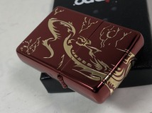 2018年 Zippo レッドドラゴン/ イオンレッドG 3面リュウ /ゴールド金（龍・竜）赤・新品_画像5