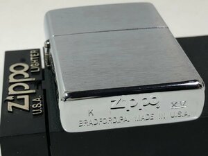 1999年 Zippo ブラッシュクローム・銀色サテン・プレーン（無地）#200定番クロム 新品