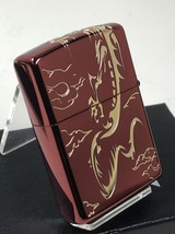 2018年 Zippo レッドドラゴン/ イオンレッドG 3面リュウ /ゴールド金（龍・竜）赤・新品_画像2