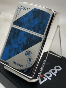 Zippo マーブル ウィンディ ガール / Windy エンジェル 女・銀青 SV-BL 新品