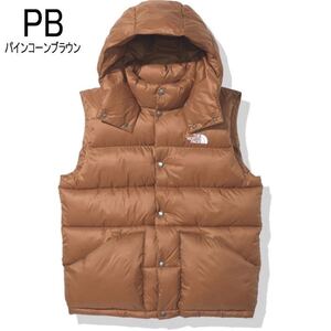 THE NORTH FACE ザノースフェイス ダウンベスト キャンプシェラベスト ブラウン NY82033 メンズM 新品