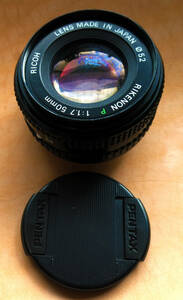 Pentax K mount for pancake thin type 50mm F1.7 Ricoh Ricoh lens beautiful goods mi RaRe optimum 