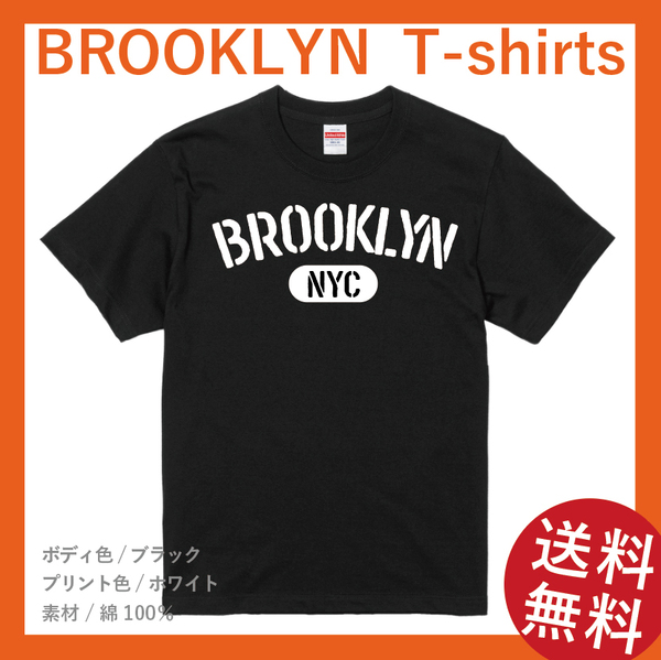 BROOKLYN　アーチTシャツ　XLサイズ　ブラック×ホワイト