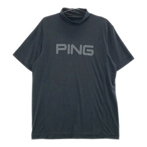 【1円】PING ピン 2020年モデル ハイネック半袖インナーTシャツ ネイビー系 LL [240001731061] ゴルフウェア メンズ