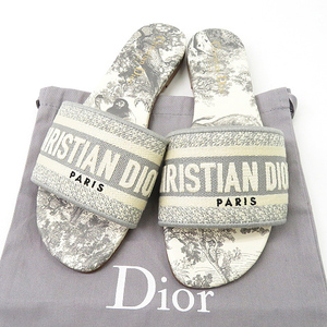 【即決】【美品】Christian Dior クリスチャン ディオール サンダル DWAY グレー系 36 [240001671523] レディース