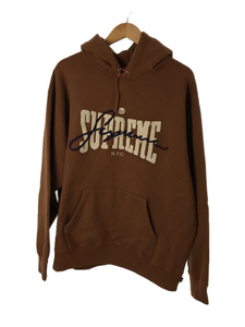 Supreme◆22SS/Embroidered Chenille Hooded Sweatshirt/パーカー/XL/BRW