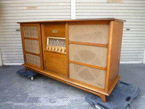 * ultimate rare magnificent The Magnavox CONCERT GRAND MODEL 1ST801 L stereo console gramophone electro- . vacuum tube weight class American made *