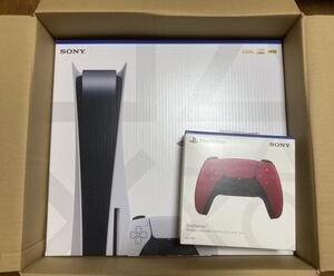 【新品】【未開封】PlayStation5 + DualSense ワイヤレスコントローラー コズミック レッド セット