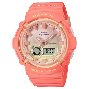 BABY-G BGA-280 SERIES BGA-280AQ-4AJR アクアプラネットコラボレーション （コーラルオレンジ）