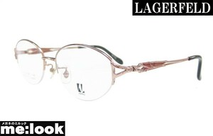 LAGERFELD Rugger ferudo original domestic production titanium woman lady's glasses metal frame 88-0108-02 size 53 orange 