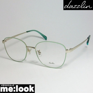dazzlin ダズリン レディース 眼鏡 メガネ フレーム DZF1538-4-50 グリーン　グレイ