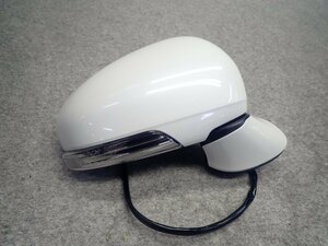 良品　ウィッシュ　ZGE20W　後期　純正　サイドミラー　ドアミラー　右側　運転席　7ピン　070　ホワイトパール　87910-68080　257501/P64