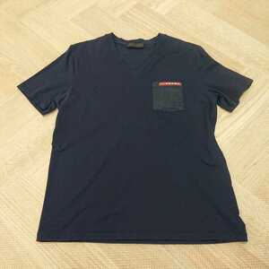  prompt decision! men's PRADA Prada regular goods navy blue size M regular price 72600 jpy 