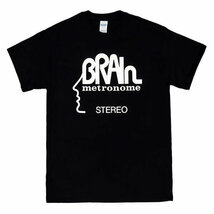 [Lサイズ]Brain（ブレイン）レーベル ロゴTシャツ クラウトロック ジャーマンプログレ ブラック_画像1