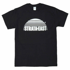 [Sサイズ]Strata East （ストラタ・イースト） アフロジャズ レーベルロゴ Tシャツ ブラック
