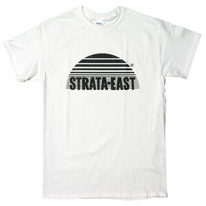 [Sサイズ]Strata East （ストラタ・イースト） アフロジャズ レーベルロゴ Tシャツ ホワイト