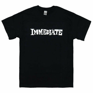 [XLサイズ]Immediate（イミディエイト） Records ロゴTシャツ ブラック