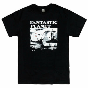 [Mサイズ]Fantastic Planet （ファンタスティック・プラネット） カルト SFアニメ映画 Tシャツ ブラック