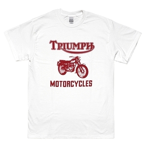 [Sサイズ]Triumph（トライアンフ）ボブ・ディラン・モデル復刻Ｔシャツ バイカー ロッカーズ カフェレーサー エンジロゴ