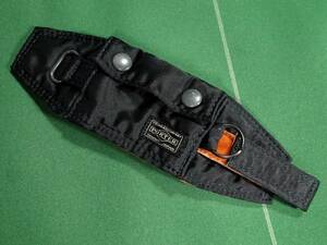 * Porter x Beams collaboration nylon tsu il material tongue car list pouch black / orange beautiful goods!!!*