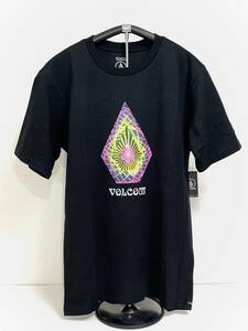 VOLCOM ボルコム AF522204BLK メンズ Mサイズ 半袖Tシャツ プリントティー T-Shirts PrintTee ブラック色 ヴォルコム 新品 即決 送料無料