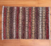 送料無料 ラグ バローチ アンティーク マット (一点物)パシュトゥンの手織り絨毯 73cm x 55cm アフガニスタン_画像3